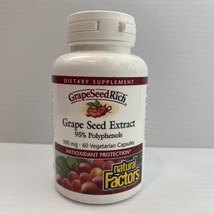 Natural Factors, Grape Seed Extract, 100 mg, 60 Vegetarian Capsules Exp ... - £32.58 GBP
