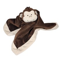 Tiddlywinks Monkey Brown Lovey Lovie Plush 13.5" Security Blanket Baby Nursery - $12.19