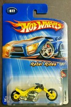 2005 Hot Wheels Rebel Rides Blast Lane Yellow / Black Motorcycle HW9 - £3.89 GBP