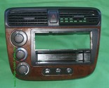 01-05 Acura EL Honda Civic Radio Bezel AC Control Dash Vents WoodGrain Trim - £135.16 GBP