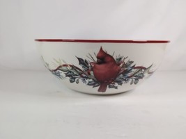 Lenox Winter Greetings 9.5&quot; Sentiment Bowl Live Well Laugh Often Love Much - £15.17 GBP