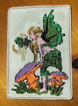 Fancy Fairy and Mushrooms - Iron On/Sew On Patch 10807 - $7.85