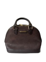 Adrienne Vittadini Double Handle Brown Dome Satchel Handbag NWOT - £38.77 GBP