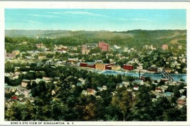Aerial View Binghamton New York Vintage Postcard - £8.90 GBP