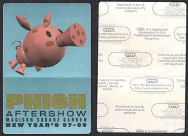 PHISH Aftershow OTTO Cloth Backstage Pass from the 1997/98 Madison Squar... - £6.13 GBP