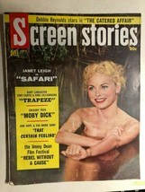 SCREEN STORIES magazine July 1956 Janet Leigh cover, Moby Dick - $9.89