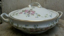 Rosenthal Bavaria Soup Toureen lidded Round Casserole Dish Pink Roses Go... - £37.36 GBP