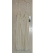 NWT WOMENS LORRAINE IVORY NON CLING NO RIDE UP FULL SLIP   SIZE 32  MADE... - £19.46 GBP