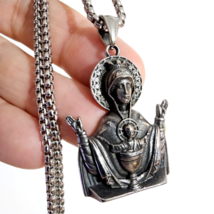 Collane con ciondolo Vergine Maria Protezione con amuleto religioso in... - £14.62 GBP