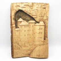Vintage Wood Carving Sculpture Plaque Folk Art Andrej Vilhar Yugoslavia - £390.76 GBP