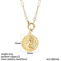 Heart Angel Trendy Pendant Cute Ice Cream Moon Star Gold Color Neckalce for Wome - £13.86 GBP