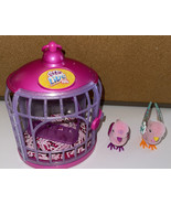 Little Live Pets Interactive 2 Pink Birds w/Pink Purple Cage Some Issues... - $27.04 CAD