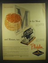 1945 Goodyear Pliofilm Ad - M is for meat and motors, too - $18.49