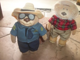 stuff plush bears furskins boone &amp; jedgar nib vintage - $32.00