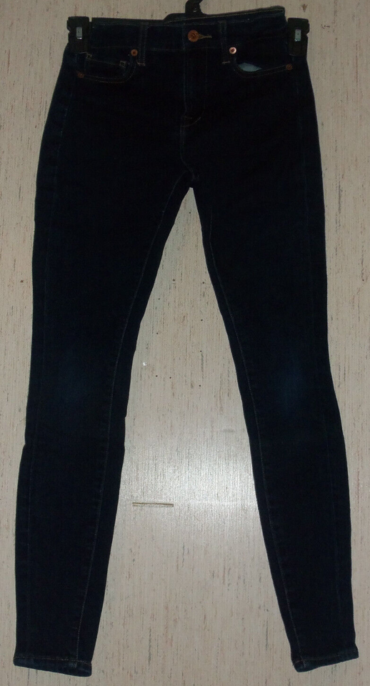 EXCELLENT WOMENS Lucky Brand DARK WASH &quot;OLIVIA SKINNY&quot; JEANS / JEGGING  ... - $28.01
