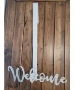 17 Inches Metal Door Wreath Hanger With Word Welcome - $25.69 CAD
