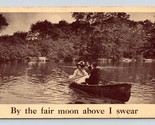 Couple Sur Canoë Ride par The Foire Moon Ci-Dessus I Swear 1909 Amour DB... - $4.04
