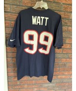 Nike Houston Texans Jersey XL Short Sleeve Shirt 99 JJ Watt NFL Blue Red... - $25.65