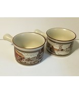 Watkins Almanac Soup Bowls Set of 2 December 1904 and May 1906 - $13.58 CAD