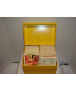 VINTAGE BETTY CROCKER RECIPE CARD LIBRARY 1971 A YELLOW FILE - $21.95