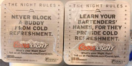 Coors Light  100 COASTERS! What&#39;s Your Night Rule?  Beer Coasters. 100 C... - £22.80 GBP