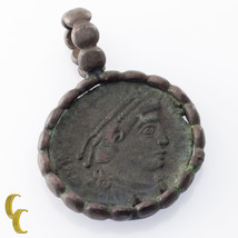 Ancient Coin In Silver Bezel Pendant - $149.78