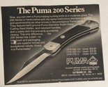 1970s Puma Folding Knives 200 Series Vintage Print Ad Advertisement pa19 - £6.32 GBP