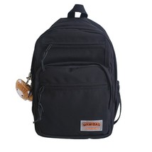 Cute Women Backpack For Teenage Girl Student School Bag Solid Color Multiple Poc - £37.73 GBP