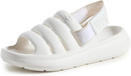 UGG Sport Yeah Slides Sandal Girls 3 White New Hook and Loop Slide On - $34.63