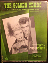 Tony Curtis,Janet Leigh (Houdini) ORIG,1953 Sheet Music - £97.34 GBP