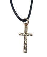 Michelle&#39;s Creatives 20 inch Gold Cross Necklace with Glass Diamonds on ... - $13.66 CAD