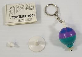 *B8) Vintage 1997 The Original Wizzer Keychain Spinning Top Toy Basic Fun - $19.79