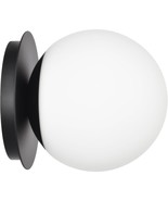 Wall Sconces, 1 Light Modern Globe Sconce in Matte Black WM0020-1-MB - $67.39 CAD