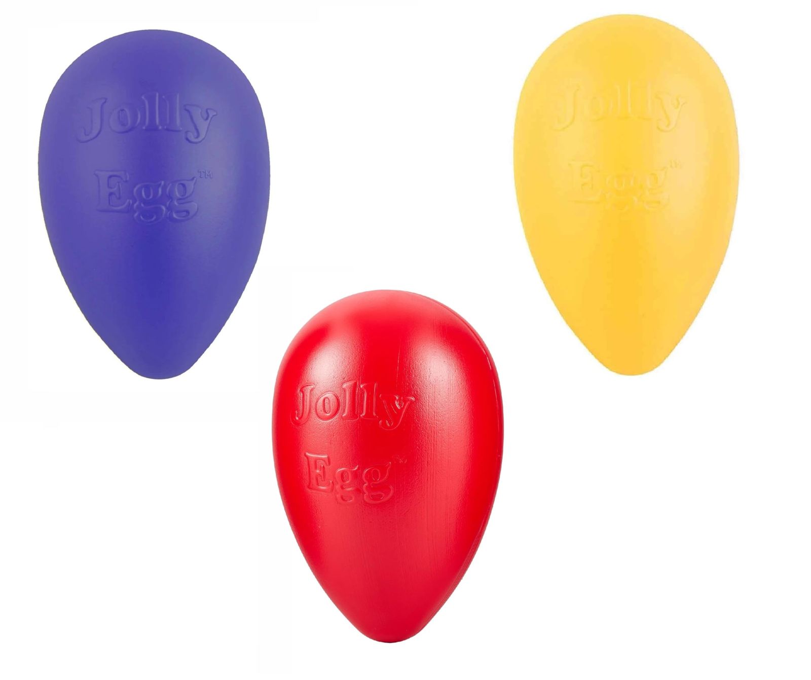 Dog Toy 8 Inch Hard Plastic Egg Shaped Jolly Interactive Fun Choose Colo... - $22.70+