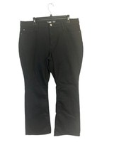 Riders By Lee Womens Size 18P Mid Rise Bootcut Black Denim Stretch Jeans  - $15.00