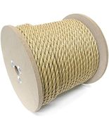 KingCord 644701 Polypropylene Twisted Rope Reel 1/4&quot; x 1200&#39;, Brown - $1,980.97 MXN