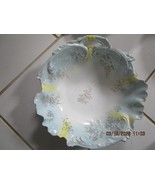 BAVARIAN GERMANY ONE HANDLE  LIGHT BLUE BOWL  11&quot; ANTIQUE BOWL [DL83] - £55.52 GBP