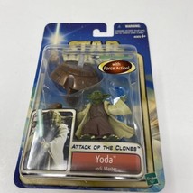 Hasbro Star Wars Attack of the Clones: Yoda Jedi Master with Force Actio... - $7.91