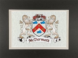 McDermott Irish Coat of Arms Print - Frameable 9&quot; x 12&quot; - $24.00