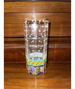 MacKenzie-Childs Garland Floral/Dot Juice Glass Vintage 1983 LOW  $ &amp; FR... - $35.31