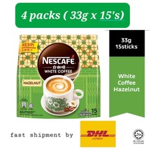 Nescafé Ipoh White Coffee Hazelnut | (15'sx33g) x 4packs -fast shipment by DHL - $108.80