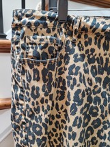 Lane Bryant Womens Leopard Print Cotton Mid Rise Skinny Legs Casual Pant... - £22.02 GBP