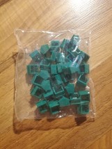 Monopoly Green Plastic Houses 1985 Replacement Pieces Parts SEALED - $15.83