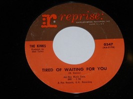 The Kinks Tired Of Waiting For You 45 Rpm Record Vintage Reprise Label - £11.79 GBP