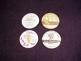 Lot of 4 Long Beach Ragtime Rhodie Dixieland Jazz Festival Pinback Butto... - $8.95