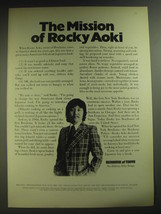 1974 Benihana of Tokyo Restaurant Ad - The Mission of Rocky Aoki - £14.76 GBP
