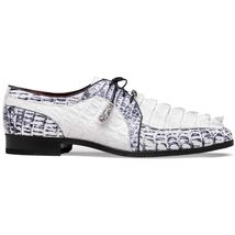 Marco Di Milano genuine hornback caiman crocodile Shoes Caribe White image 2