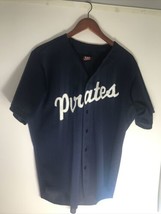 Vintage Wilson Brand Pirates Baseball Jersey Blue #1 Mesh Sz L XL MLB  B... - $42.08