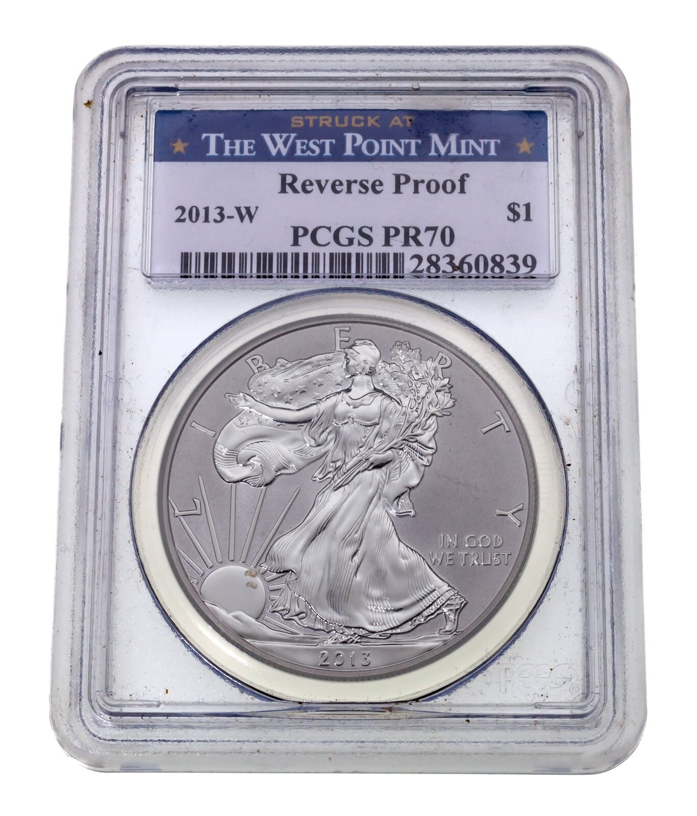 2013-W Argento American Eagle Retromarcia a Prova Di Selezionato PCGS Co... - $179.78