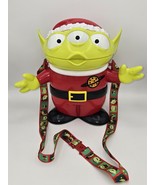 Disney Parks Toy Story Alien Santa Christmas Popcorn Bucket with Strap - $69.40 CAD